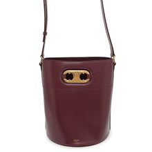 Load image into Gallery viewer, CELINE Mayon Triomphe Bucket Bag Shoulder Bag Bordeaux193043 Leather
