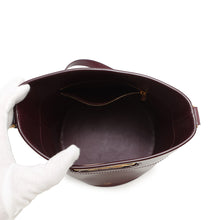 Load image into Gallery viewer, CELINE Mayon Triomphe Bucket Bag Shoulder Bag Bordeaux193043 Leather
