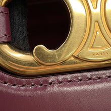 Load image into Gallery viewer, CELINE Mayon Triomphe Bucket Bag Shoulder Bag Bordeaux193043 Leather
