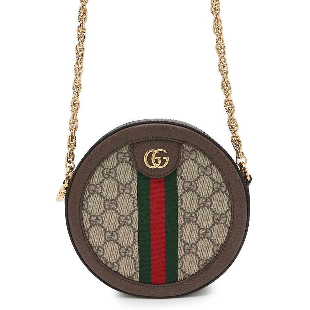 GUCCI GG Supreme Ophidia Beige/Brown550618 PVC Leather