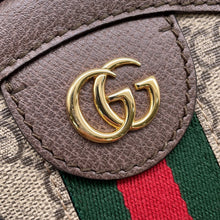 将图像加载到图库查看器中，GUCCI GG Supreme Ophidia Beige/Brown550618 PVC Leather
