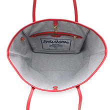 Load image into Gallery viewer, LOUIS VUITTON Square Patchwork Neverfull Blue/RedM44981 Monogram Denim Size MM
