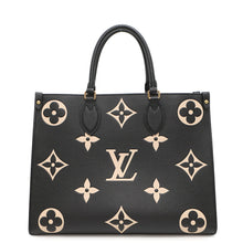 Load image into Gallery viewer, LOUIS VUITTON Onthego Noir/BeigeM45495 Bicolor Monogram Empreinte Leather Size MM
