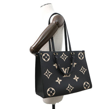 Load image into Gallery viewer, LOUIS VUITTON Onthego Noir/BeigeM45495 Bicolor Monogram Empreinte Leather Size MM
