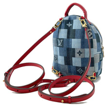 Load image into Gallery viewer, LOUIS VUITTON Palm Springs Backpack Blue/RedM45043 Monogram Denim Size MINI
