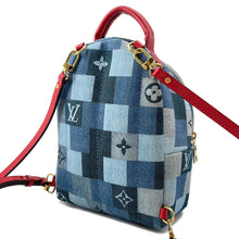 Load image into Gallery viewer, LOUIS VUITTON Palm Springs Backpack Blue/RedM45043 Monogram Denim Size MINI
