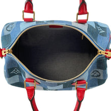 Load image into Gallery viewer, LOUIS VUITTON Speedy Bandouliere Blue/RedM45041 Monogram Denim Size 30
