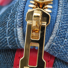 Load image into Gallery viewer, LOUIS VUITTON Speedy Bandouliere Blue/RedM45041 Monogram Denim Size 30
