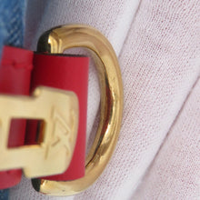 Load image into Gallery viewer, LOUIS VUITTON Speedy Bandouliere Blue/RedM45041 Monogram Denim Size 30
