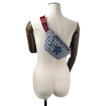 将图像加载到图库查看器中，GUCCI Gucci Kids GG logo jacquard belt bag Blue502095 Canvas
