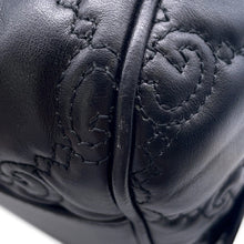 将图像加载到图库查看器中，GUCCI GGMatelasse 2wayTravel Bag Black702242 Leather
