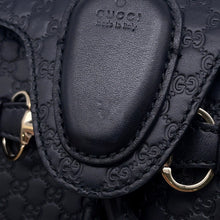 将图像加载到图库查看器中，GUCCI MicroGuccissima Horsebit ChainShoulder Bag Black449636 Leather
