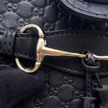 将图像加载到图库查看器中，GUCCI MicroGuccissima Horsebit ChainShoulder Bag Black449636 Leather

