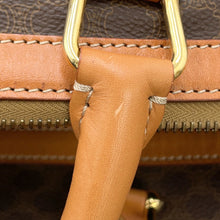 Load image into Gallery viewer, CELINE Macadam Travel Bag Brown PVC Leather
