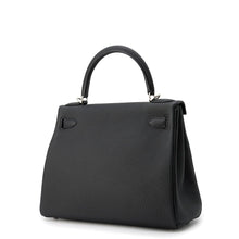 Load image into Gallery viewer, HERMES Kelly Retourne Black Togo Leather Size 28
