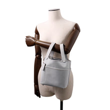 Load image into Gallery viewer, HERMES Picotin Lock Cargo Gri Platinum Towar Goeran Swift Leather Size PM
