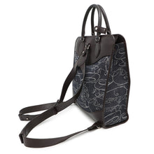 将图像加载到图库查看器中，Berluti Premier Jules Calligraphy 2WAY Backpack Blue/Brown JacquardDenim Leather Size Mini
