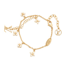 将图像加载到图库查看器中，LOUIS VUITTON Bracelet・LV Flora Gram BlancM0940A Metal Beads
