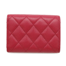 Load image into Gallery viewer, CHANEL Matelasse Classic Small Flap Wallet Pink redAP0230 Caviar Leather

