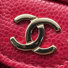 Load image into Gallery viewer, CHANEL Matelasse Classic Small Flap Wallet Pink redAP0230 Caviar Leather
