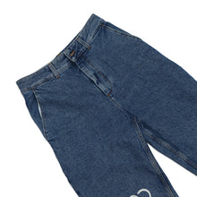 Load image into Gallery viewer, LOEWE Anagram Baggy Jeans Size 34 Blue Polyester65% Cotton35%
