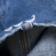 Load image into Gallery viewer, LOEWE Anagram Baggy Jeans Size 34 Blue Polyester65% Cotton35%
