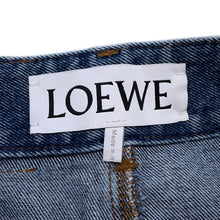 Load image into Gallery viewer, LOEWE Anagram Baggy Jeans Size 34 Blue Polyester65% Cotton35%
