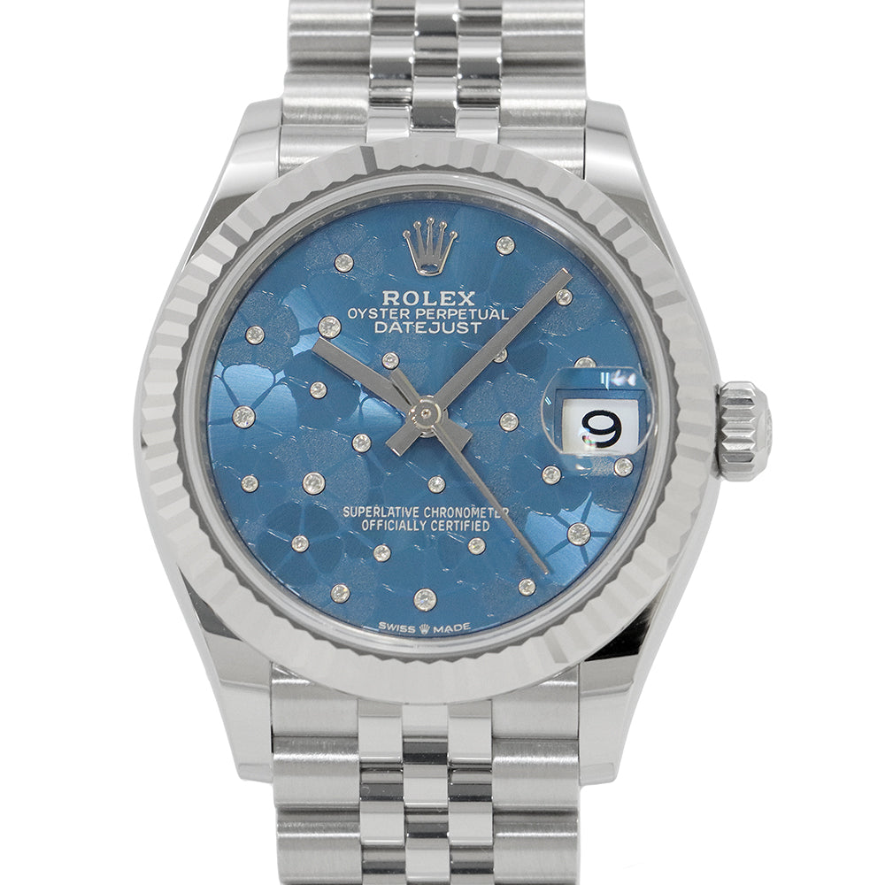 ROLEX Datejust W31mm Stainless Steel K18WG Azzurro Blue Dial278274