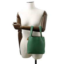 Load image into Gallery viewer, HERMES Picotin Lock Vert Moyen Taurillon Clemence Size PM
