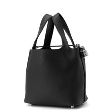 将图像加载到图库查看器中，HERMES Picotin Lock Black Taurillon Clemence Size PM
