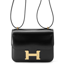 Load image into Gallery viewer, HERMES Constance 3 Miroir Black Box Calf Leather Size Mini
