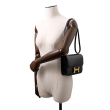 Load image into Gallery viewer, HERMES Constance 3 Miroir Black Box Calf Leather Size Mini
