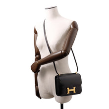 Load image into Gallery viewer, HERMES Constance 3 Miroir Black Box Calf Leather Size Mini
