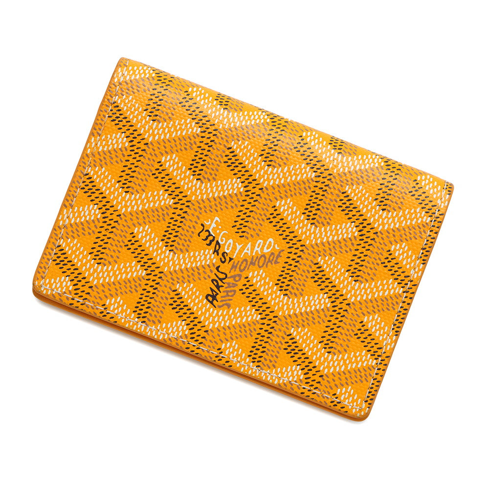 GOYARD Marzelb Card Case Yellow PVCLeather