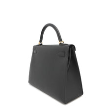 Load image into Gallery viewer, HERMES Kelly Sellier Black Epsom Size 32
