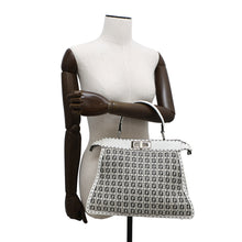 Load image into Gallery viewer, FENDI Peekaboo ICYU Selleria White/Black8BN321 Leather Size Medium
