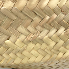 Load image into Gallery viewer, BALENCIAGA Luca goal basket Beige/Black771067 Leather Raffia Size Medium
