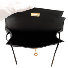 Load image into Gallery viewer, HERMES PochetteKelly Black Swift Leather
