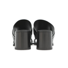 Load image into Gallery viewer, HERMES Sandals 《Cute》 60 Black Calf Leather Size 36 1/2
