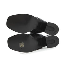 Load image into Gallery viewer, HERMES Sandals 《Cute》 60 Black Calf Leather Size 36 1/2
