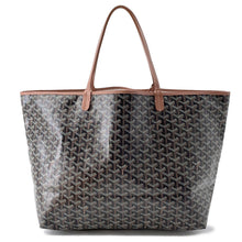 将图像加载到图库查看器中，GOYARD Saint Louis Black/NaturalSTLOUIGMLTY01CL03P PVC Leather Size GM
