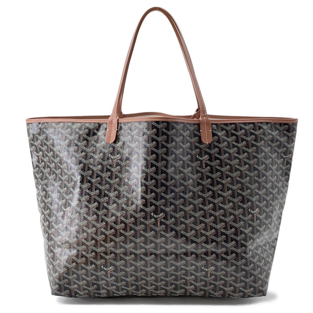 GOYARD Saint Louis Black/NaturalSTLOUIGMLTY01CL03P PVC Leather Size GM