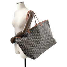 将图像加载到图库查看器中，GOYARD Saint Louis Black/NaturalSTLOUIGMLTY01CL03P PVC Leather Size GM
