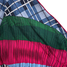 Load image into Gallery viewer, HERMES Losange Cheval Punk Size GM Ciel/Vert/Fuchsia Cashmere70% Silk30%
