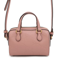 将图像加载到图库查看器中，GUCCI GG Super Mini 2WAY Handbag Pink790130 Leather
