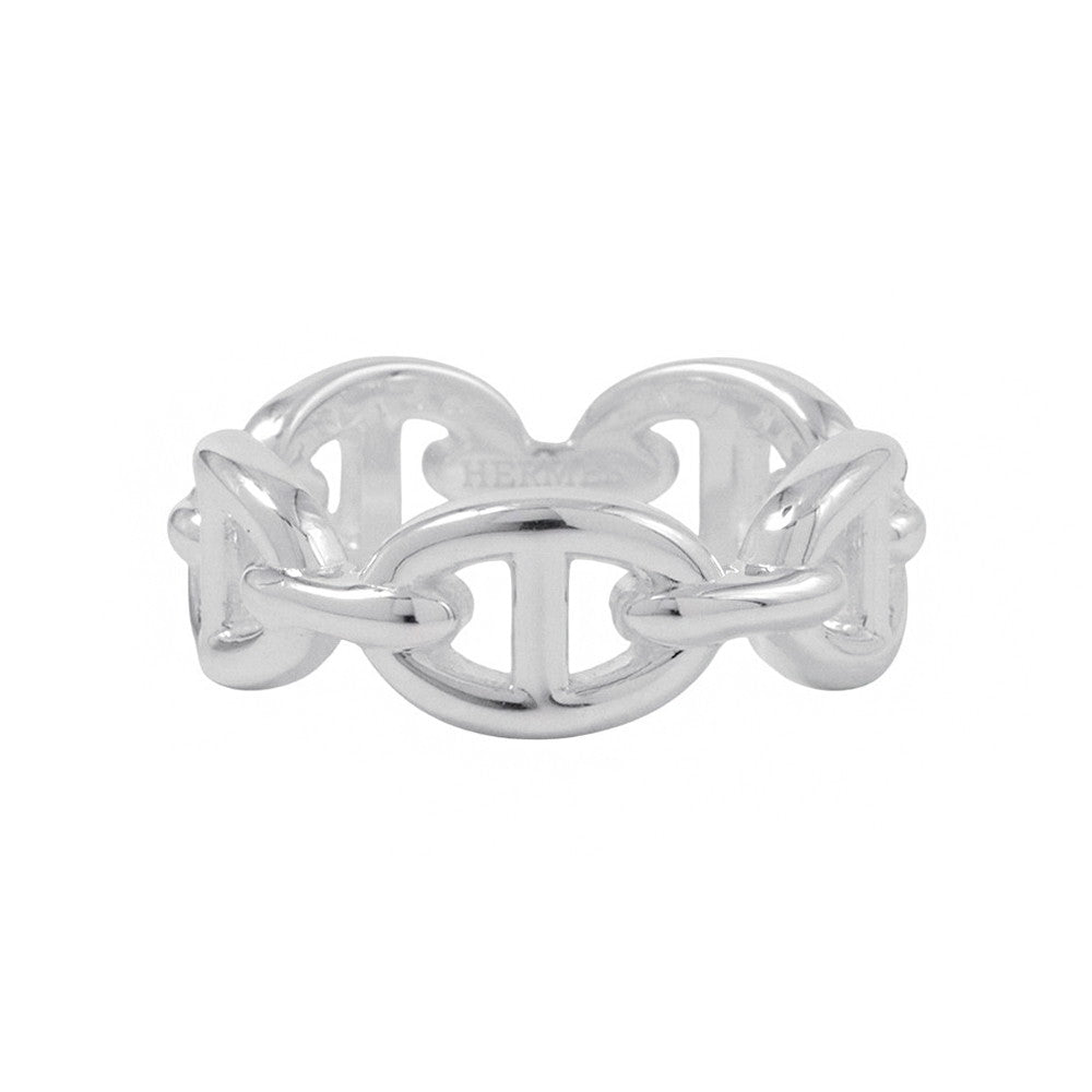HERMES Chaine d'Ancre Anchene Ring Size PM/52/#12 SV925