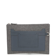 Load image into Gallery viewer, HERMES Toudou Gray/Navy Felt Epsom Size 29

