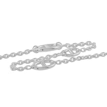 将图像加载到图库查看器中，HERMES Chaine d&#39;Ancre Farandole Long Necklace Size 63&quot; SV925
