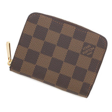 Load image into Gallery viewer, LOUIS VUITTON Zippy Coin Purse BrownN63070 Damier Ebene Canvas
