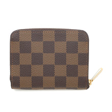 Load image into Gallery viewer, LOUIS VUITTON Zippy Coin Purse BrownN63070 Damier Ebene Canvas
